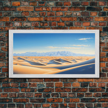 Load image into Gallery viewer, Desert Art, Framed Canvas Print, Landscape Painting, Poster Art, Desert Art Print, Saharan Desert, Sahara, Southwestern Art, Boho Decor