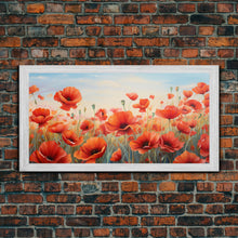 Load image into Gallery viewer, Beautiful Flower Art, Buttercups, Framed Canvas Print, Flower Painting, Boho Style Decor, Minimalist Art, Botanical Art, Flower Art Prints