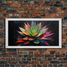 Carregar imagem no visualizador da galeria, Rainbow Agave, Southwest Art, Framed Canvas Print, Canvas Wall Art, Wall Art Prints, Southwestern Decor, Framed Art, Original Art