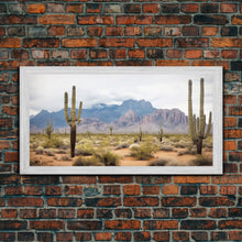 Load image into Gallery viewer, Desert Wall Art, Desert Decor, Framed Canvas Print, Desert Photography, Cactus Wall Art, Southwestern Decor, Landscape Prints, Boho Wall Art