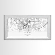 Carregar imagem no visualizador da galeria, Akron Street Map, Ohio Map, Map Print, Modern Art, Wall Art, Canvas Print, Wall Hanging, Office Wall Décor, Couples Gift, City Map Canvas