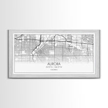 Load image into Gallery viewer, Aurora Street Map, Colorado Map, Map Print, Modern Art, Wall Art, Canvas Print, College Apartment, Colorado Wall Art, Mom Birthday Gift