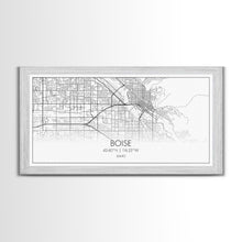 Load image into Gallery viewer, Boise Street Map, Idaho Map, Map Print, Modern Art, Wall Art, Canvas Art, Friendship Gift, Minimalist Décor, Bar Cart Décor, Rustic Home Art