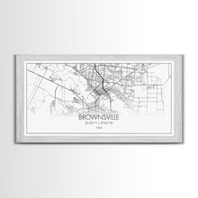 Carregar imagem no visualizador da galeria, Brownsville Street Map, Texas Map, Map Print, Modern Art, Wall Art, Canvas Art, Realtor Closing Gift, Wall Décor Over The Bed, Couples Gift