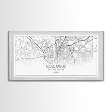 Cargar imagen en el visor de la galería, Columbus Street Map, Georgia Map, Map Print, Modern Art, Wall Art, Canvas Art, Couple Wall Décor, Bedroom Décor Man, Appreciation Gift