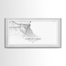 Load image into Gallery viewer, Corpus Christi Street Map, Texas Map, Map Print, Minimalist Art, Wall Art, Canvas Art, Homeschool Gifts, College Dorm Décor, Tiny Home Décor