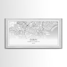 Carregar imagem no visualizador da galeria, Dublin Street Map, Ireland Map, Map Art, Minimalist Art, Wall Art, Canvas Art, Game Room Décor, Man Cave Wall Décor, Industrial Décor