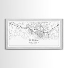 Load image into Gallery viewer, Durham Street Map, North Carolina Map, Map Art, Minimalist Art, Wall Art, Canvas Art, Trendy Room Décor, Bar Room Décor, Teacher Gift