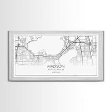 Load image into Gallery viewer, Madison City Map, Wisconsin Map, Map Art, Modern Art, Wall Art, Canvas Art, Unique Gifts, Large Wall Art, College Décor, Room Décor, Prints