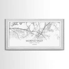 Load image into Gallery viewer, Moreno Valley City Map, California Map, Map Art, Minimalist Wall Art, Wall Art, Canvas Art, Horizontal Print, PHD Graduation Gift, Office