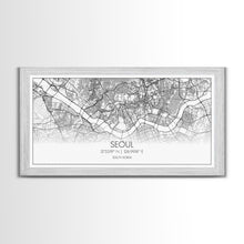 Load image into Gallery viewer, Seoul City Map, South Korea Art, Map Print, Modern Wall Art, Wall Art, Canvas Art, Thank You Gift, College Dorm Décor, Panoramic Art