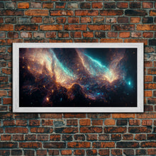 Carregar imagem no visualizador da galeria, Galaxy canvas print, trippy stars and night sky, universe, cool wall art, unique wall art