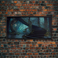 Cargar imagen en el visor de la galería, Fantasy Staircase, Framed Canvas Print, Stair Way to Beyond