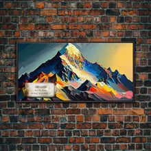 Carregar imagem no visualizador da galeria, Abi Gamin, Wall Art, Original Mountain Painting Print, Travel Poster, Mountain Landscape Wall Decor, Mountains of India