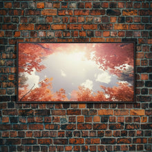 Carregar imagem no visualizador da galeria, Forest Art, Trees Wall Art, Autumn Art Print, Panoramic Art, Wall Art, Canvas Art, Landscape Art, Farmhouse Art, Dining Room Decor, RV Decor