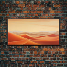 Load image into Gallery viewer, Desert Art, Sand Dune Wall Art, Desert Art Print, Panoramic Art, Wall Art, Canvas Art, Landscape Art, Landscape Print, Travel Art Print