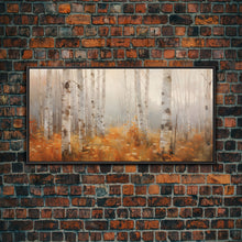 Carregar imagem no visualizador da galeria, Forest Wall Art, Autumn Wall Art, Tree Wall Art, Panoramic Art, Wall Art, Canvas Art, Landscape Art, Landscape Print, Farmhouse Wall Art