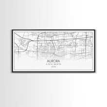 Carregar imagem no visualizador da galeria, Aurora Street Map, Illinois Map, Map Print, Modern Art, Wall Art, Canvas Print, Room Décor For Teens, Cool Wall Art, Fun Gift, Classroom Art