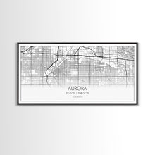 Load image into Gallery viewer, Aurora Street Map, Colorado Map, Map Print, Modern Art, Wall Art, Canvas Print, College Apartment, Colorado Wall Art, Mom Birthday Gift