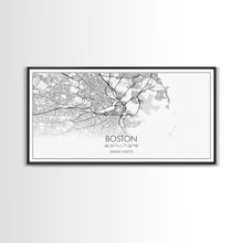 Load image into Gallery viewer, Boston Street Map, Massachusetts Map, Map Print, Modern Art, Wall Art, Canvas Art, Newlywed Gift, Gift For Parents, Farmhouse Wall Décor