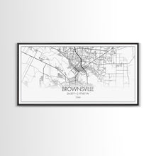 Carregar imagem no visualizador da galeria, Brownsville Street Map, Texas Map, Map Print, Modern Art, Wall Art, Canvas Art, Realtor Closing Gift, Wall Décor Over The Bed, Couples Gift