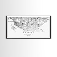 Cargar imagen en el visor de la galería, Chula Vista Street Map, California Map, Map Print, Modern Art, Wall Art, Canvas Art, Laundry Room Décor, Homeschool Wall Art, Over Bed Art