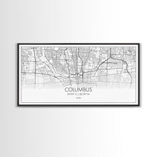 Cargar imagen en el visor de la galería, Columbus Street Map, Ohio Map, Map Print, Modern Art, Wall Art, Canvas Art, Cute Room Décor Aesthetic, Gift For Wife, Patriotic Décor