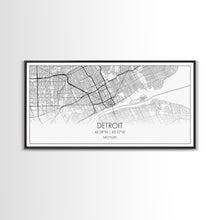 Load image into Gallery viewer, Detroit Street Map, Michigan Map, Map Print, Minimalist Art, Wall Art, Canvas Art, Office, Apartment Décor, Poker Room Décor, Fun Wall Art