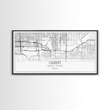 Load image into Gallery viewer, Gilbert City Map, Arizona Map, Map Art, Minimalist Art, Wall Art, Canvas Art, Lake House Décor, Ranch House Décor, Dorm Wall Décor, Home Art