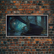 Cargar imagen en el visor de la galería, Fantasy Staircase, Framed Canvas Print, Stair Way to Beyond