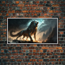 Carregar imagem no visualizador da galeria, Fenrir, Fenrisúlfr, Norse Mythology, Hróðvitnir, Vánagandr, Vanargand, Fantasy Wolf Art, Nordic Fantasy Art