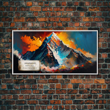 Load image into Gallery viewer, Annapurna II, Wall Art, Original Mountain Painting Print, Travel Poster, Mountain Landscape Wall Decor, Abstract Mountain Art
