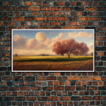 Carregar imagem no visualizador da galeria, A lone tree in a Texas field, Canvas print, Texan art, Prairies, fields and grass