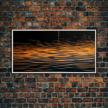 Carregar imagem no visualizador da galeria, Abstract Wall Art, Ripples Art, Abstract Water Wall Decor, Vibrant Art, Panoramic Wall Decor, Canvas Print, Wall Art, Framed Canvas Art