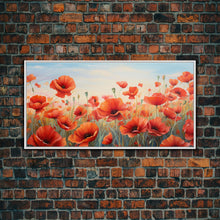 Load image into Gallery viewer, Beautiful Flower Art, Buttercups, Framed Canvas Print, Flower Painting, Boho Style Decor, Minimalist Art, Botanical Art, Flower Art Prints