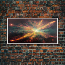 Carregar imagem no visualizador da galeria, Explosion of Stars, Scifi Art, Galaxy Universe Print, Ready To Hang Canvas Print, Framed Canvas Wall Art, Living Room Wall Decor