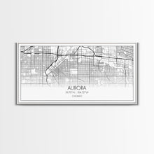 Load image into Gallery viewer, Aurora Street Map, Colorado Map, Map Print, Modern Art, Wall Art, Canvas Print, College Apartment, Colorado Wall Art, Mom Birthday Gift