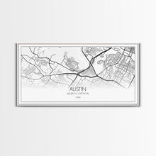 Carregar imagem no visualizador da galeria, Austin Street Map, Texas Map, Map Print, Modern Art, Wall Art, Canvas Print, Teen Girl Room Décor, Gift For Coworker, Bookshelf Décor