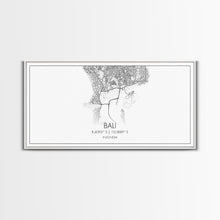Carregar imagem no visualizador da galeria, Bali Street Map, Indonesia Map, Map Print, Modern Art, Wall Art, Canvas Print, Asian Wall Art, Over Bed Wall Art, Gift For Friend, Prints