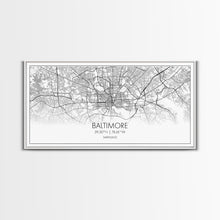 Carregar imagem no visualizador da galeria, Baltimore Street Map, Maryland Map, Map Print, Modern Art, Wall Art, Canvas Print, Home Office Wall Art, Non Binary Gifts, Camper Décor