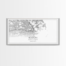 Load image into Gallery viewer, Boston Street Map, Massachusetts Map, Map Print, Modern Art, Wall Art, Canvas Art, Newlywed Gift, Gift For Parents, Farmhouse Wall Décor