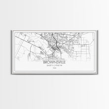 Carregar imagem no visualizador da galeria, Brownsville Street Map, Texas Map, Map Print, Modern Art, Wall Art, Canvas Art, Realtor Closing Gift, Wall Décor Over The Bed, Couples Gift