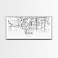 Carregar imagem no visualizador da galeria, Buffalo Street Map, New York Map, Map Print, Modern Art, Wall Art, Canvas Art, Gift For Newlyweds, Gift For Parents, Apartment Décor