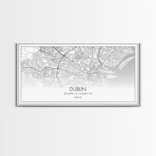 Carregar imagem no visualizador da galeria, Dublin Street Map, Ireland Map, Map Art, Minimalist Art, Wall Art, Canvas Art, Game Room Décor, Man Cave Wall Décor, Industrial Décor