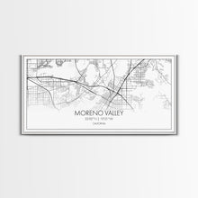 Load image into Gallery viewer, Moreno Valley City Map, California Map, Map Art, Minimalist Wall Art, Wall Art, Canvas Art, Horizontal Print, PHD Graduation Gift, Office