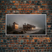 Carregar imagem no visualizador da galeria, Abandoned Rustic, Western theme canvas art, ghost town canvas print, wild west saloon art, man cave wall art, living room art, Cowboys