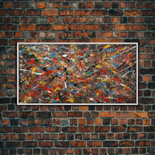 Cargar imagen en el visor de la galería, Cool Wall Art, Abstract Canvas Print, Modern Wall Decor, Jackson Pollock Style Wall Art, Abstract Decor, Abstract Expressionism