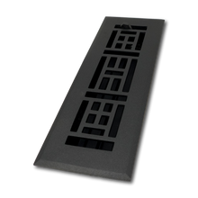 Cargar imagen en el visor de la galería, Cast Aluminum Arts & Crafts Vent Cover - Black