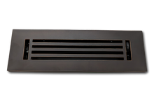 Cargar imagen en el visor de la galería, Cast Aluminum Linear Bar Vent Covers - Black