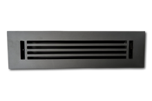 Cargar imagen en el visor de la galería, Cast Aluminum Linear Bar Vent Covers - Black